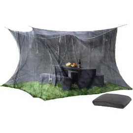 Infactory Moskitonetz für Innen und Außen, 300 x 300 x 250 cm, 220 Mesh, schwarz