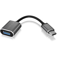 ICY BOX IB-CB010-C USB Kabel USB 3.2 Gen 1 (3.1 Gen 1) USB C USB A Anthrazit