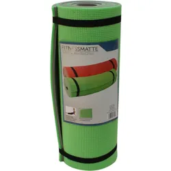 Robuste Fitnessmatte Yogamatte Gr ̧n grau 180 x 50 x 1,2 cm