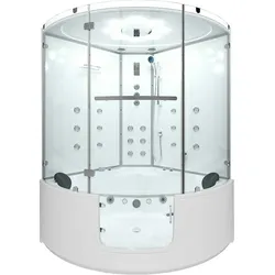 AcquaVapore Dampfdusche Whirlpool Dusche Duschkabine K60-WS-TH 140x140cm OHNE Zusatzoptionen