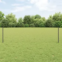 VidaXL Sechseckiger Gartenzaun Set Set aus 2 Grau Stahl