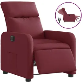 vidaXL Relaxsessel Elektrisch 89,5 x 95,5 x 0 cm Weinrot mit Rollen