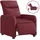 vidaXL Relaxsessel Elektrisch 89,5 x 95,5 x 0 cm Weinrot mit Rollen