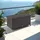 Tectake Auflagenbox Kiruna mit Kunststoffgeflecht, 120x55x61,5cm, 270l