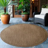 Ayyildiz Outdoorteppich Giza Braun Ø ca. 160cm