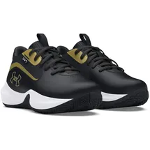 Under Armour PS Lockdown 7 Basketballschuhe Kinder 001 - black/black/metallic gold 29.5