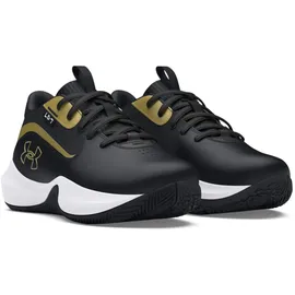 Under Armour PS Lockdown 7 Basketballschuhe Kinder 001 - black/black/metallic gold 29.5