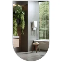 Tulup Spiegel, Transparent, Glas, Oval, 40x70x40 cm, Spiegel, Wandspiegel
