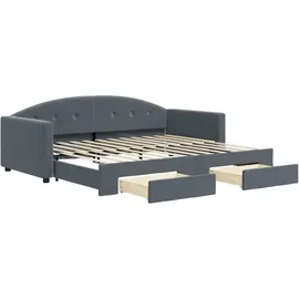 vidaXL Tagesbett 90 x 200 cm Dunkelgrau