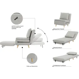 otto home »AINSLEY« wandelbar zum Gästebett, Schlafsofa, Webstoff u. Cord-Bezug