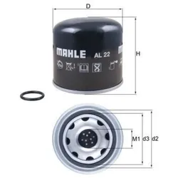Lufttrocknerpatrone Druckluftanlage MAHLE AL 22