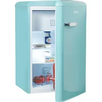 E (A bis G) AMICA Table Top Kühlschrank Kühlschränke blau (türkisblau) Kühlschränke mit Gefrierfach