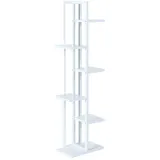 [en.casa] Tohmajärvi Pflanzenregal 120 x 34 x 21 cm Weiß