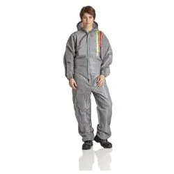 Mehrweg- Lackieroverall, Kapuze, grau, PSA Kategorie 1 LO-3XL , 1 Stück, Größe 3XL, einzeln verpackt
