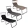 Lex XXL Sonnenliege 200 x 70 x 45 cm Anthrazit