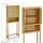 Relaxdays Lamell Waschmaschinenschrank 176 x 70 x 22,5 cm Braun Holz