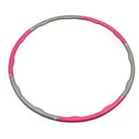 V3Tec Hula-Hoop-Reifen Gymnastikreifen mit Gewicht pink-grau grau