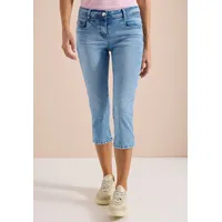 Cecil 3/4 Slim Leg Jeans im Casual Fit - Blau
