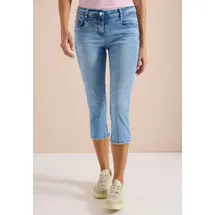 Cecil 3/4 Slim Leg Jeans im Casual Fit - Blau