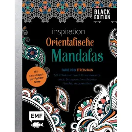 Edition Michael Fischer Black Edition: Orientalische Mandalas – 50 Motive und Ornamente aus Tausendundeiner Nacht ausmalen