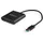 Startech USB-A auf Dual HDMI Adapter 31,5 cm Schwarz