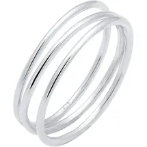 Elli Ring Damen Wickelring Filigran in 925 Sterling Silber Spirale, Ring Set Silber | Gr.: 52
