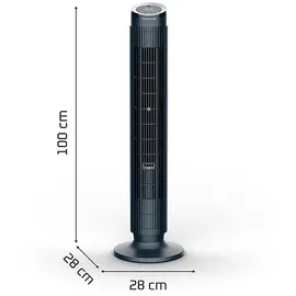 Rowenta Eole Silence Force 39 cm Turmventilator Blau
