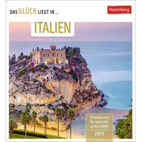 Harenberg Das Glück liegt in Italien Postkartenkalender 2026 -