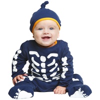My Other Me Skelett Kostüm Baby, Unisex viving Costumes 1-2 años blau