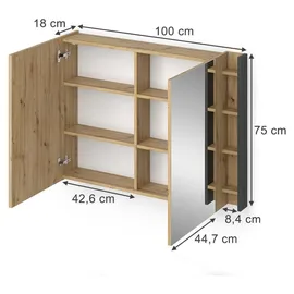 Vicco Edelin 100 cm Anthrazit