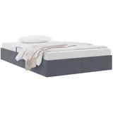 vidaXL Ottoman Bettgestell 120 x 200 cm Dunkelgrau