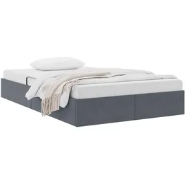 vidaXL Ottoman Bettgestell 120 x 200 cm Dunkelgrau