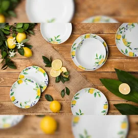 Excelsa Lemon Tafelservice 18-tlg. weiß/zitronen