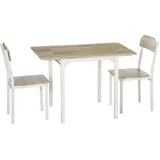 Homcom Essgruppe MDF Stahl