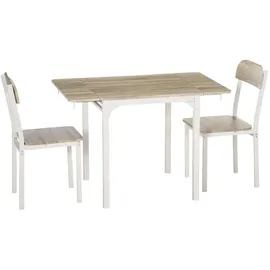 Homcom Essgruppe MDF Stahl