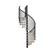 Minka Spindeltreppe Spiral Effect 120 cm Aluminium/Holz/Metall/Stahl