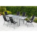Merxx Semi Ausziehtisch 250 x 100 x 75,5 cm grau