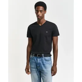 GANT Herren T-Shirt - Schwarz - 3XL,XXXL