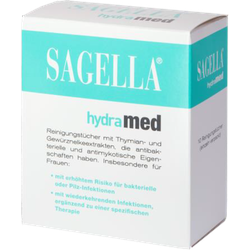 Sagella hydramed Intimwaschlotion Tücher 10 St