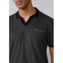 s.Oliver Poloshirt aus zweifarbigem Piqué mit Brusttasche - M