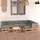 vidaXL Garten-Lounge-Set 10-tlg. natur/grau 3076809