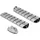 DeLock - Kabelkanal - für Tisch - 74 cm - Silber