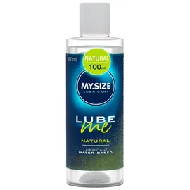 MY.SIZE Lube Me Premium Gleitgel Natural 100 ml I Gleitmittel natürlich & geruchsneutral I Wasserbasierte Gleitgele I Lubricant Gel für Toys & Latexkondome geeignet I water based lubrication