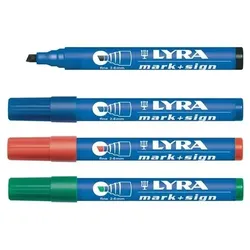 Permanentmarker schwarz Strich-B.1-4mm wasserfest LYRA