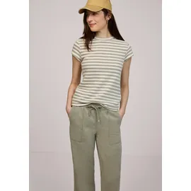 street one studio Kurzarm T-Shirt mit Struktur Lichen Green 44 - 44