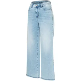 MAC Dream Wide Cropped Jeans in Hellblau-D44