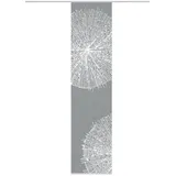 VISION S Schiebegardine CRESTON I halbtransparent Bambusoptik 260x60 cm, Farbe:grau