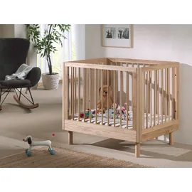 Home Affaire Kinderbett HOME AFFAIRE "stabil und hochwertig gebaut, Kanten gerundet, umlaufendes Gitter", braun (eiche natur geölt, eiche natur geölt, eiche natur geölt), B:99cm H:88cm L:79cm, Betten, Kinderbett, 95/75 cm, inkl.