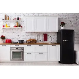 Smeg FAB28RBL6 Retro-Kühlschrank (270 l, 1530 mm hoch, Schwarz)