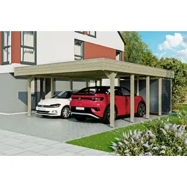 SKANHOLZ Friesland Hybrid Set 14 5,57 x 7,08 m grün inkl. Abstellraum